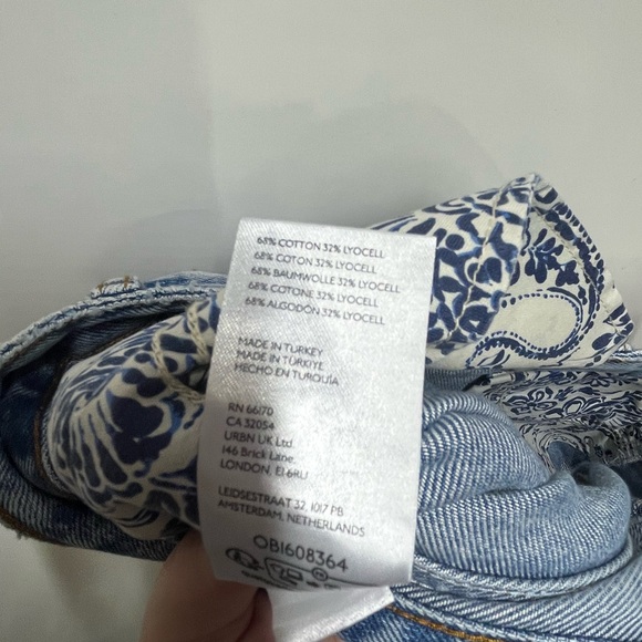 NEW Anthropologie Pilcro Maxi Denim Skirt Madi Front Slit Denim Skirt 6 Petite - Picture 4 of 9